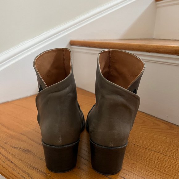 P. Monjo Leather Ankle Booties - Picture 4 of 8